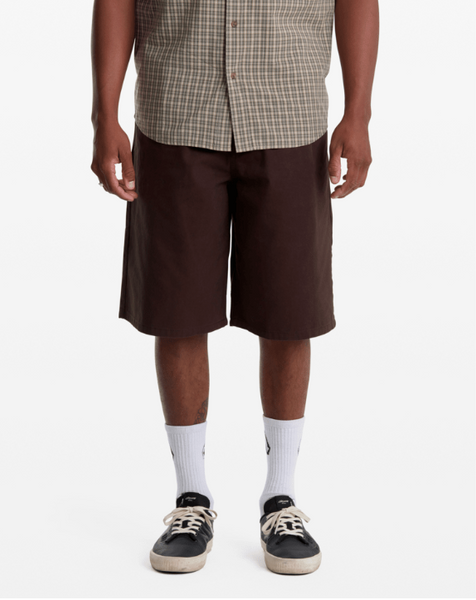 Chillow Pleat Elastic Waist Chino Shorts