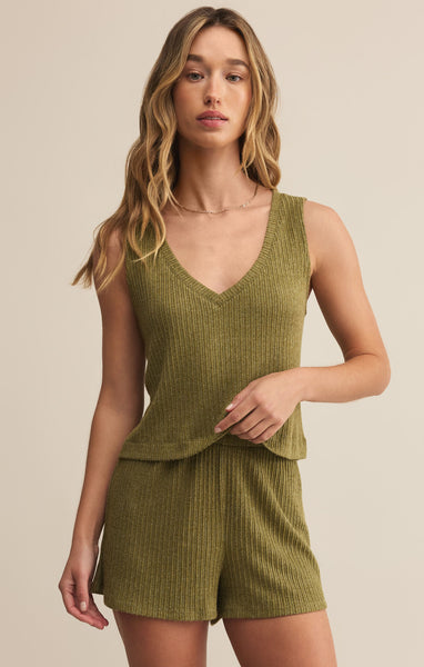 Sloane V-Neck Rib Tank