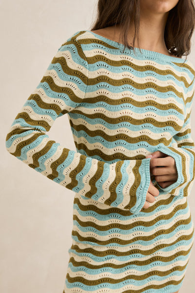 Whispering Tides Mini Dress
