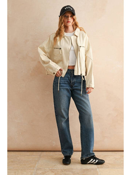 Cotton Moto Style Jacket