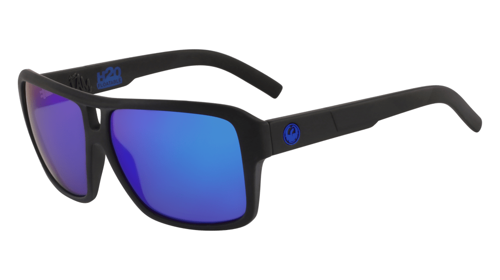 Dragon The Ham H20 Polarized Sunglasses - Matte Black Lumalens Blue Ion Polar
