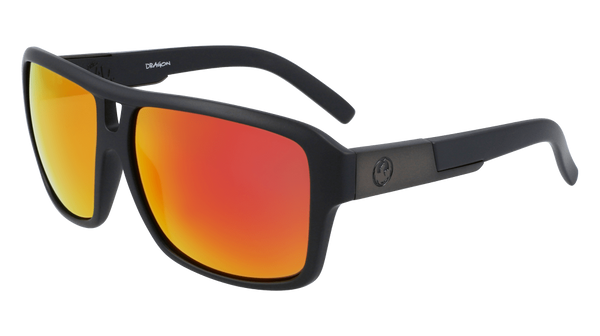 Dragon The Jam Sunglasses - Matte Black Lumalens Red Ion