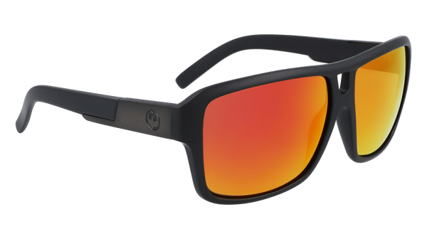 Dragon The Jam Sunglasses - Matte Black Lumalens Red Ion
