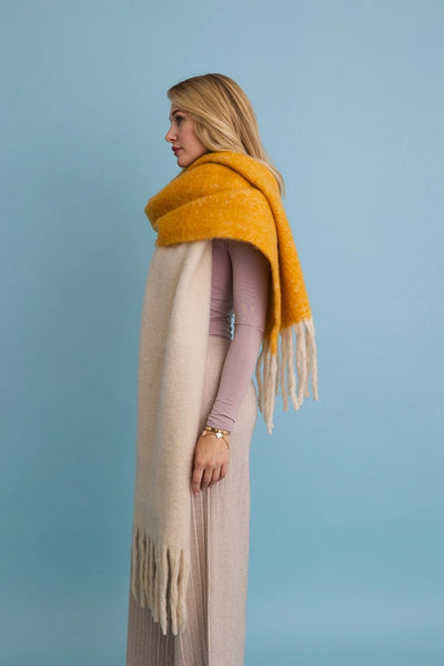 Cozy Two Tone Scarf