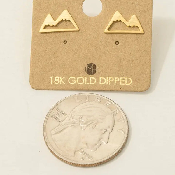 Mountain Cutout Stud Earrings