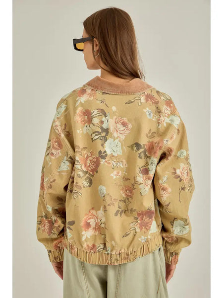 Wild Floral Zip Jacket