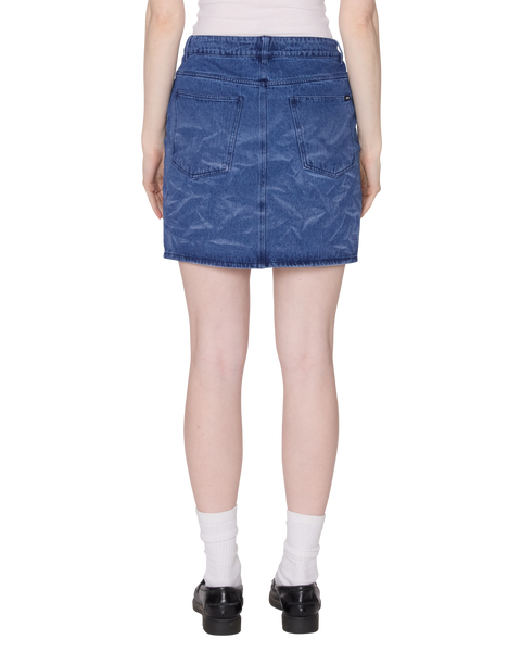 Trinity Wrinkle Denim Skirt