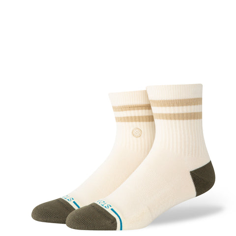 Marled Stripe Quarter Socks