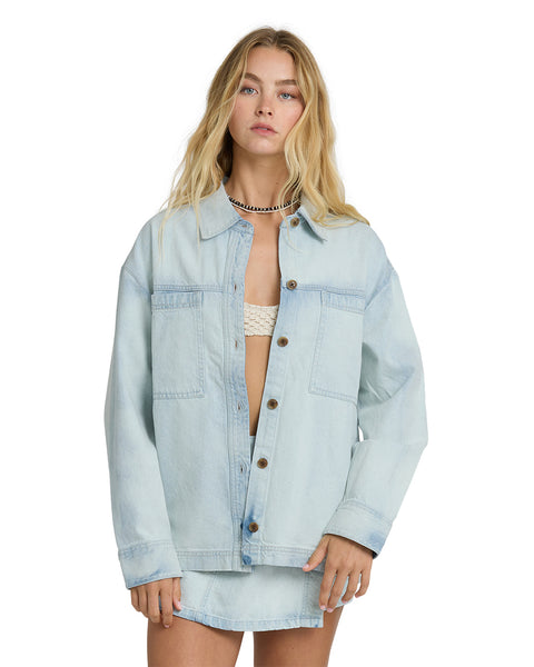 Jade Saltwashed L/S Denim Shirt Jacket