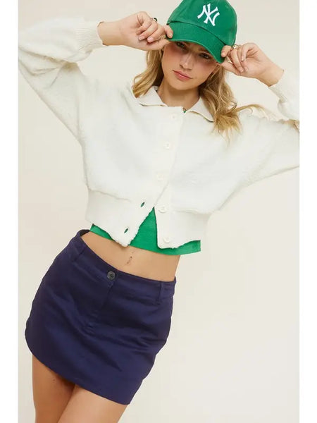Cropped Teddy Jacket