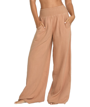 New Waves Gauze Pant - Rose Brown