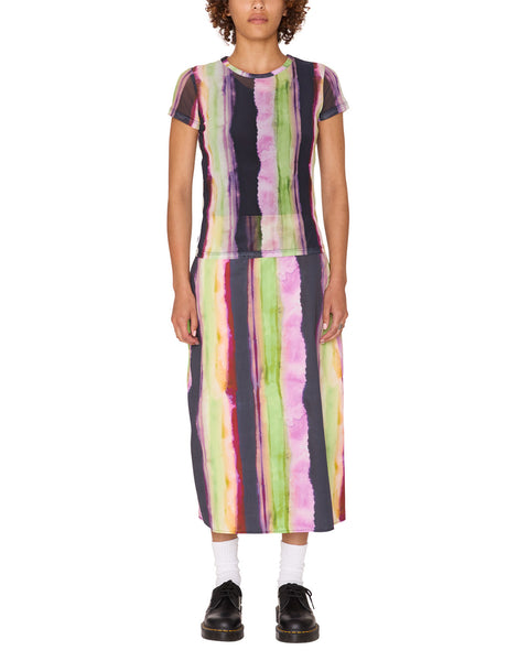 Midori Mesh Short Sleeve - Stripe Multi