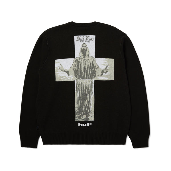 Black Moses Knit Sweater