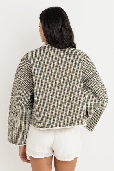 Antibes Plaid Quilted Jacket