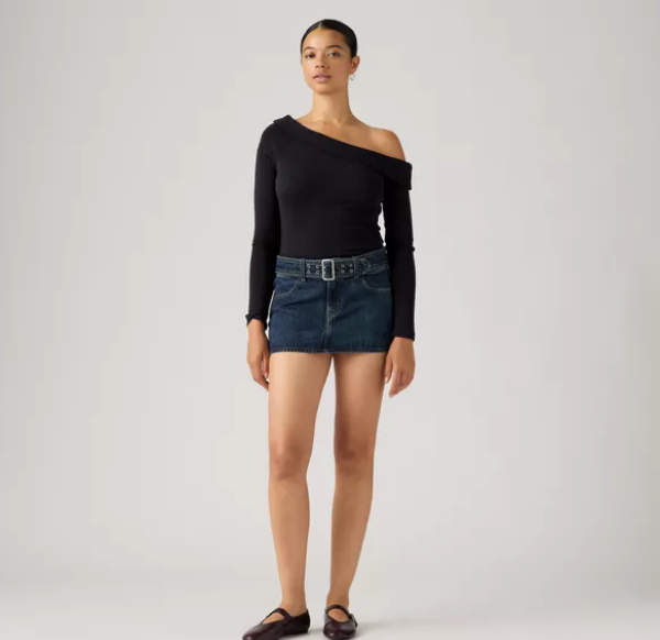 Belted Mini Skirt