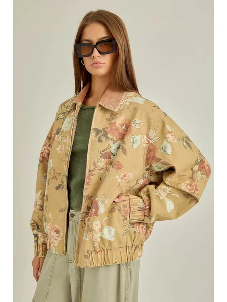Wild Floral Zip Jacket