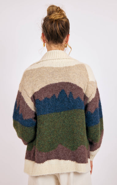 Birdie Landscape Cardigan