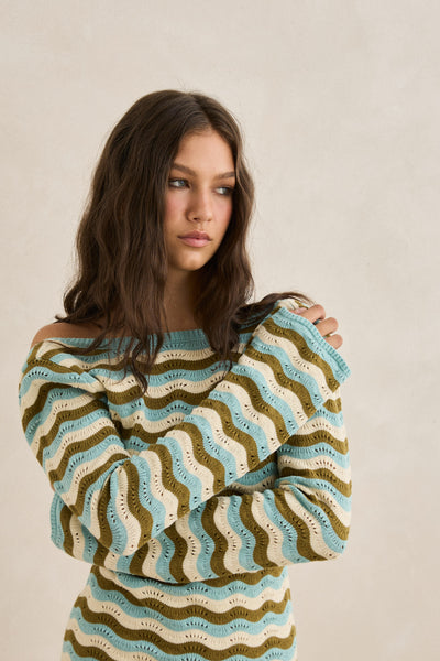 Whispering Tides Mini Dress