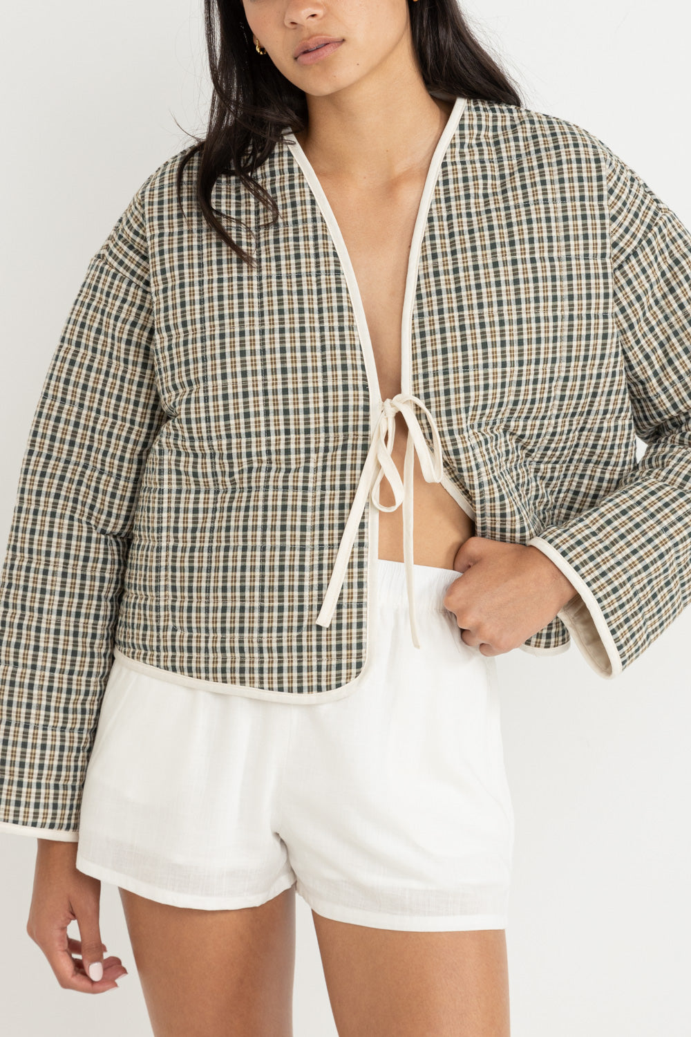 Antibes Plaid Quilted Jacket