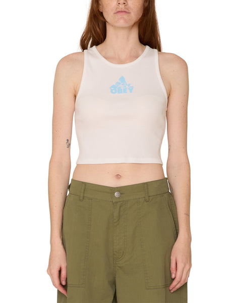 Obey Shell Angel Megan Tank - White