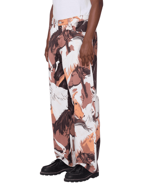 Classic Baggy Printed Denim Pants