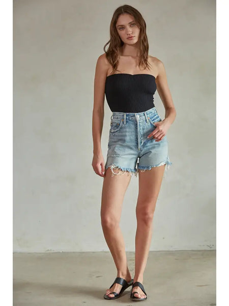 Sweetheart Seamless Ribbed Tube Top