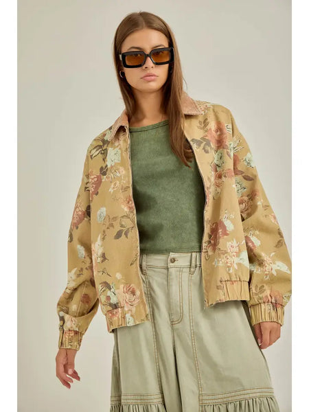 Wild Floral Zip Jacket