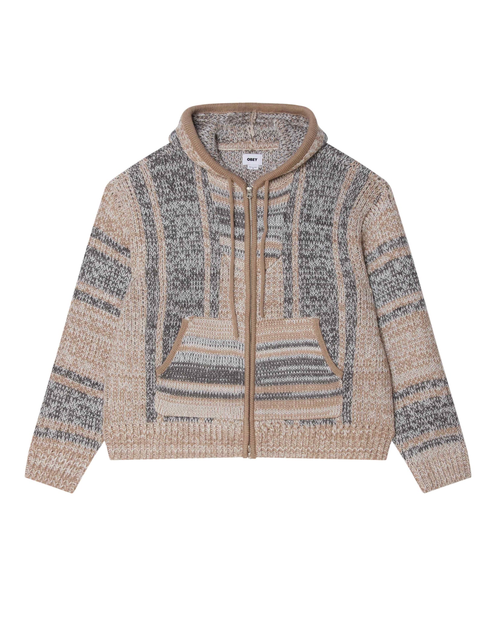 Obey Zip Up Baja Sweater