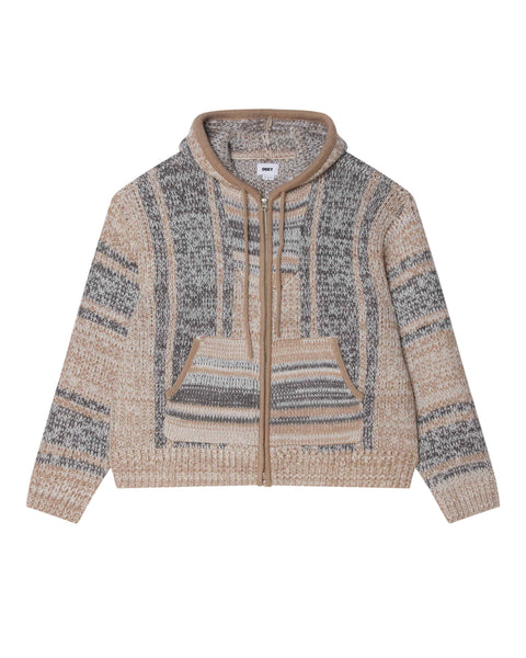 Obey Zip Up Baja Sweater