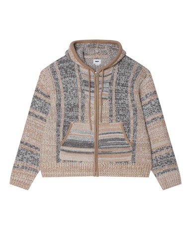 Obey Zip Up Baja Sweater