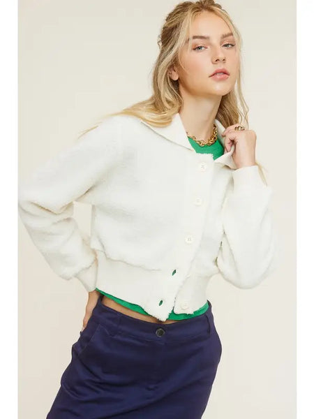 Cropped Teddy Jacket