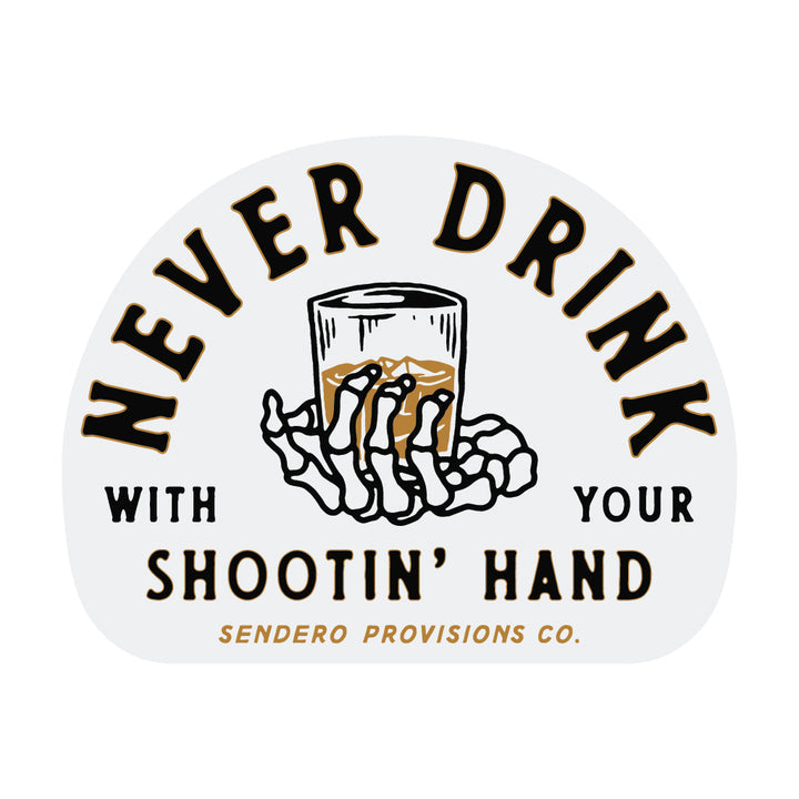 Shootin' Hand Sticker