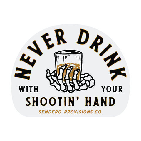 Shootin' Hand Sticker