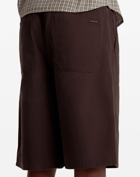 Chillow Pleat Elastic Waist Chino Shorts