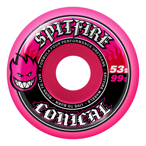 SF F499 Team Conical Colors Skateboard Wheels
