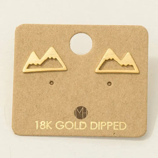 Mountain Cutout Stud Earrings