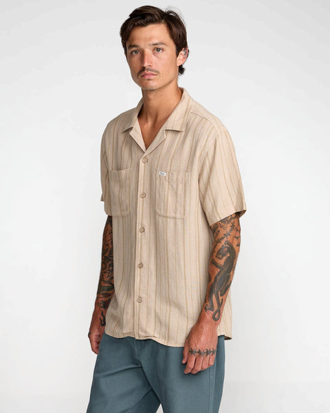 Exotica Stripe Short Sleeve Woven Shirt