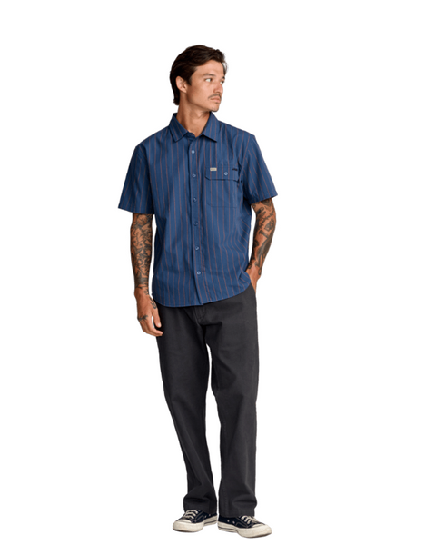 TJP Dayshift Stripe Short Sleeve Shirt