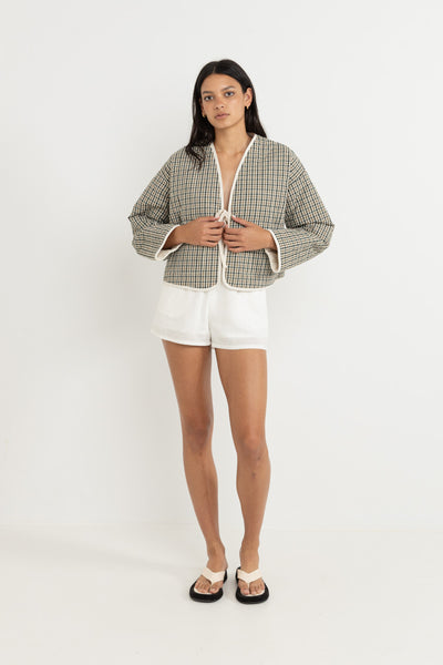 Antibes Plaid Quilted Jacket