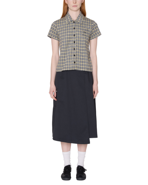 Lila Micro Check Polo Shirt