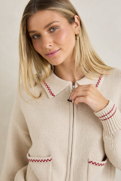Frankie Dual Zip Cardigan