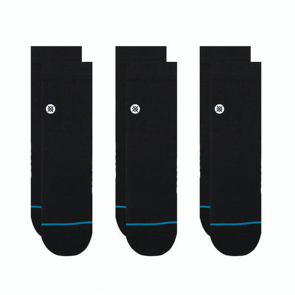 Icon Quarter 3 Pack Socks