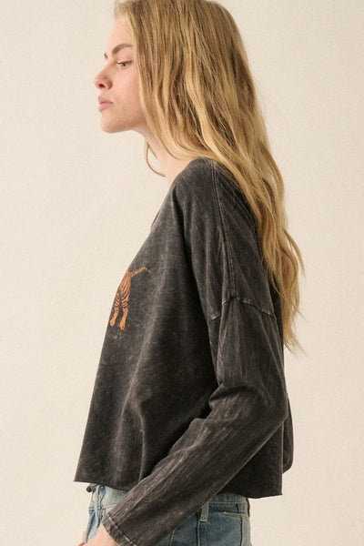 Trio Tigers Cropped Tee