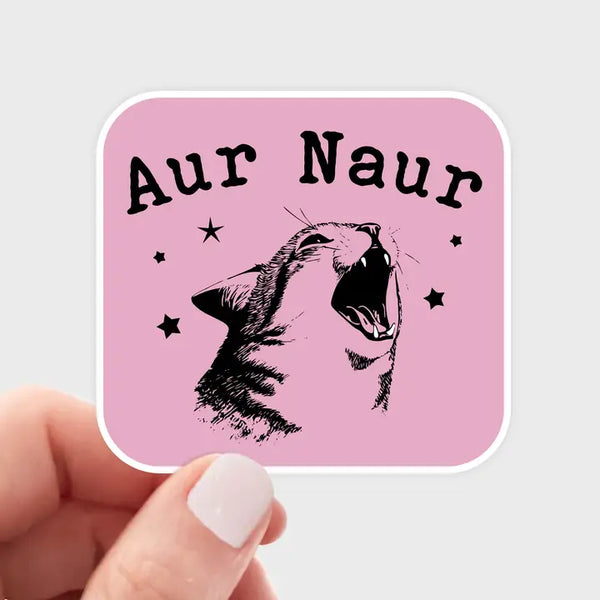 Aur Naur Sticker