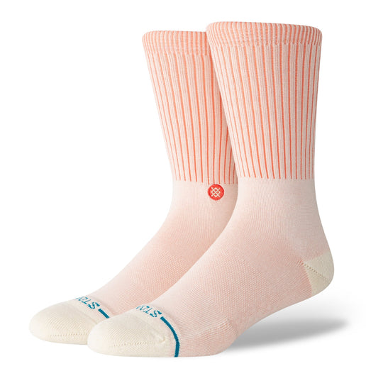 Icon Pop Crew Socks - Coral