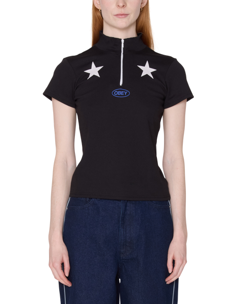 Relay Mock Neck Short Sleeve