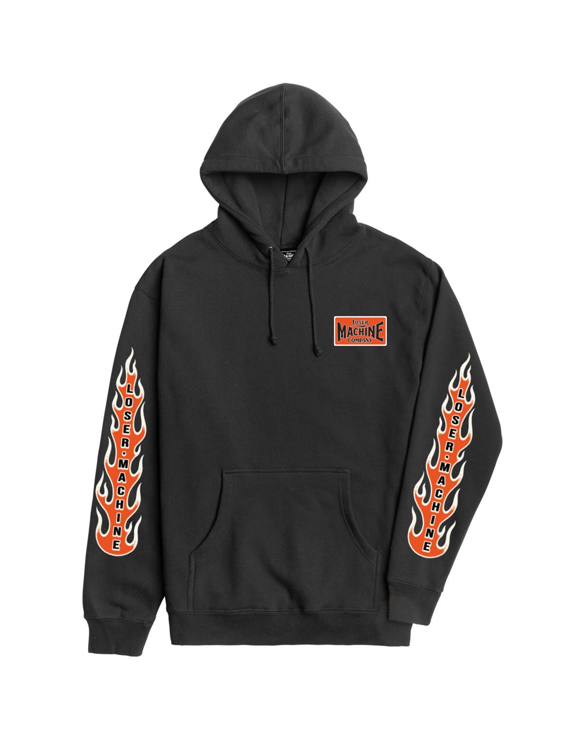 Flame Thrower Pullover Hoodie - Black