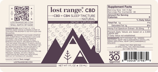 CBD+CBN Sleep Tincture