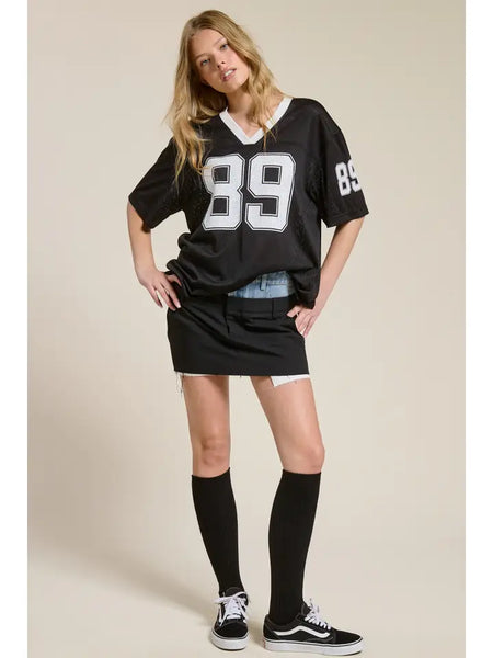 Jersey Mesh V-Neck T-Shirt