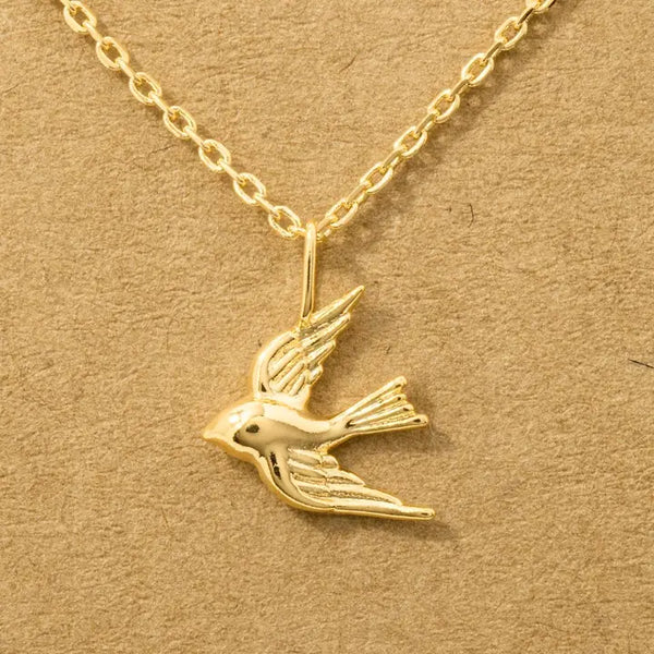 Flying Bird Pendant Necklace